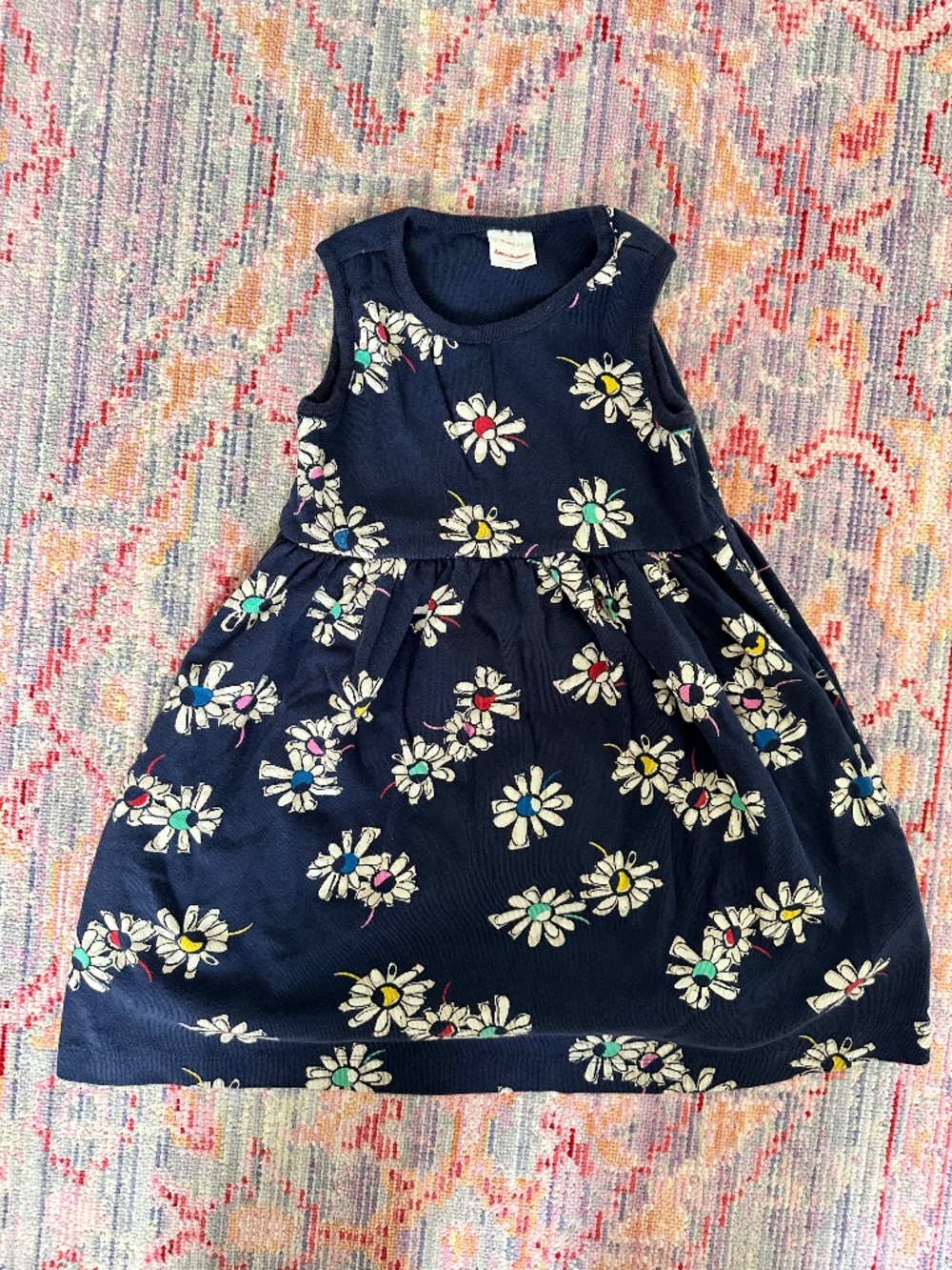 Hanna Andersson Floral Sleeveless Dress size 110